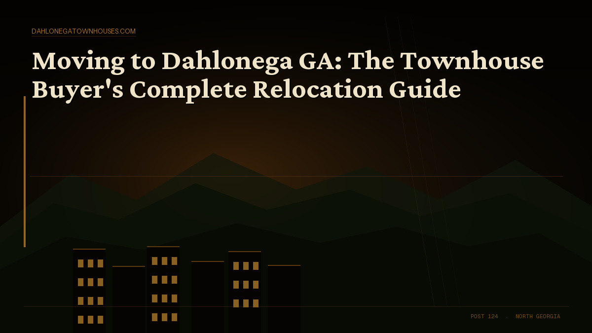 Moving to Dahlonega GA: The Townhouse Buyers Complete Relocation Guide